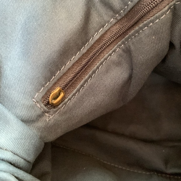 Fossil Emerson Satchel Purse Navy Blue Straw Leather Trim & Straps Crossbody Bag - Picture 12 of 14